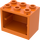 LEGO Orange Schrank 2 x 3 x 2 mit versenkten Bolzen (92410)
