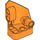 LEGO Orange Incurvé Panneau 1 La gauche (87080)