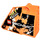 LEGO Naranja Curvo Panel 14 Derecha con &#039;LEGO TECHNIC&#039;, &#039;OFF ROAD&#039; Pegatina (64680)