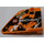 LEGO Orange Curved Panel 14 Right with &#039;LEGO TECHNIC&#039;, &#039;OFF ROAD&#039; Sticker (64680)