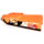 LEGO Orange Curved Panel 22 Left with GRF-X DSIGN Sticker (11947)