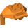 LEGO Oranje Design Steen 4 x 3 x 3 met 3.2 Shaft (27167)