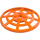 LEGO Oransje Dish 6 x 6 Webbed (Kvadratisk holder under) (4285 / 30234)