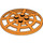 LEGO Orange Dish 6 x 6 Webbed (Support carré en dessous) (4285 / 30234)