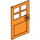 LEGO Orange Door 1 x 4 x 6 with 4 Panes and Stud Handle (60623)