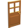 LEGO Orange Door 1 x 4 x 6 with 4 Panes and Stud Handle (60623)