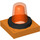 LEGO Orange Duplo 2 x 2 Flashlight Base with transparent orange light (40867 / 41195)