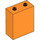 LEGO Orange Duplo Brick 1 x 2 x 2 without Bottom Tube (4066 / 76371)
