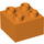 LEGO Orange Duplo Brick 2 x 2 (3437 / 89461)