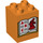 LEGO Orange Duplo Brick 2 x 2 x 2 with ABC book  (19423 / 31110)