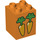 LEGO Orange Duplo Brick 2 x 2 x 2 with Carrots (24996 / 31110)