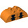 LEGO Orange Duplo Brique 2 x 4 avec Incurvé Sides avec Female Child et Male Child Silhouettes (33337 / 98223)