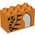 LEGO Orange Duplo Backstein 2 x 4 x 2 mit Tiger Upper Körper und Schwanz (31111 / 43526)