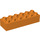 LEGO Orange Duplo Brick 2 x 6 (2300)