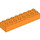 LEGO Orange Duplo Brique 2 x 8 (4199)