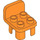 LEGO Orange Duplo Chair 2 x 2 x 2 mit Bolzen (6478 / 34277)
