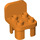 LEGO Orange Duplo Chair 2 x 2 x 2 mit Bolzen (6478 / 34277)