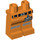 LEGO Orange Emmet Hanches et jambes avec Worn Courroie et Rayures (3815 / 44181)