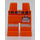 LEGO Orange Emmet Hüften und Beine mit Worn Gürtel und Streifen (3815 / 44181)