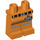 LEGO Orange Emmet Hips and Legs with Worn Belt and Stripes (3815 / 44181)