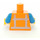 LEGO Orange Emmet Minifig Torse (76382 / 88585)