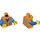 LEGO Orange Emmet Minifig Torso mit Worn Streifen (973 / 76382)