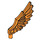 LEGO Oranje Feathered Minifig Vleugel (11100)