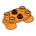 LEGO Orange Feet 2 x 3 x 0.7 (66859)