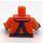 LEGO Orange Kvinna Kustbevakningen Minifigur Kropp (973 / 76382)