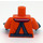 LEGO Orange Female Coast Guard Minifig Torso (973 / 76382)