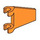 LEGO Orange Flagge 2 x 2 Angled mit ausgestelltem Rand (80324)