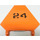LEGO Orange Flag 5 x 6 Hexagonal with &quot;24&quot; Sticker with Thin Clips (51000)