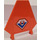 LEGO Orange Flag 5 x 6 Hexagonal with Coast Guard Logo Sticker with Thin Clips (51000)