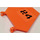 LEGO Orange Flag 5 x 6 Hexagonal with Number 24 Sticker with Thin Clips (51000)