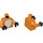 LEGO Orange Fox Costume Girl Minifig Torso (973 / 76382)