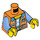 LEGO Orange Frank the Foreman Minifigur Torso (973 / 76382)