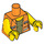 LEGO Orange Gail the Construction Worker Minifig Torso (973 / 88585)