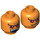 LEGO Orange Gold Horn Demon Minifigure Kopf (Einbau-Vollbolzen) (3626 / 68974)