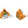 LEGO Orange Goofy Minifig Torso (973 / 76382)