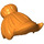 LEGO Orange Haar mit oben Knot Bun und Forelock (93562)
