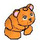 LEGO Orange Hamster with Dark Orange Lines (106041)