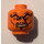 LEGO Orange Head ninjago with decoration (Recessed Solid Stud) (3626)