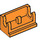 LEGO Orange Hinge 1 x 2 Base (3937)