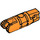 LEGO Oranje Scharnier Cilinder 1 x 3 Vergrendelings met 1 Stub en 2 Stubs Aan Ends (met gat) (30554 / 54662)