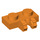 LEGO Oranje Scharnier Plaat 1 x 2 Vergrendelings met Dual Vingers (50340 / 60471)