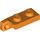 LEGO Oranje Scharnier Plaat 1 x 2 Vergrendelings met Single Finger Aan Einde Verticaal zonder groef aan de onderzijde (44301 / 49715)