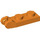LEGO Orange Hinge Plate 1 x 2 with Locking Fingers with Groove (44302)