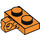 LEGO Orange Scharnier Platte 1 x 2 mit Vertikale Verriegeln Stub mit unterer Nut (44567 / 49716)