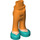 LEGO Orange Hüfte mit Pants mit Dark Turquoise Shoes (35584)