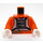 LEGO Orange Hoth Rebel Pilot Torso with White Gloves (973 / 76382)